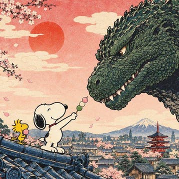 SKE - Snoopy × Godzilla - Dango Diplomacy