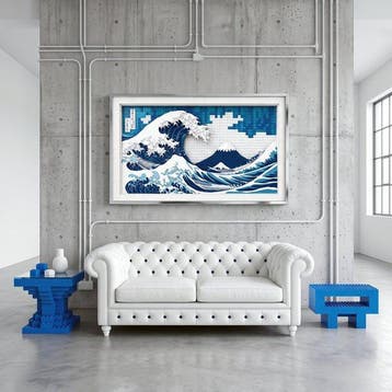 Artxlife - The Great Wave Kanagawa Lego Style, Enfants & Bébés