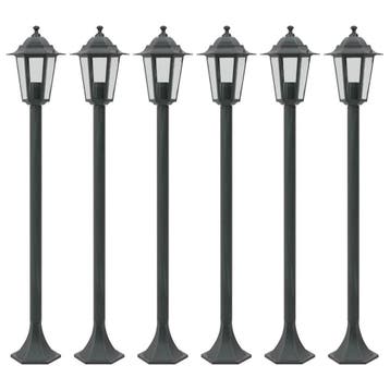 vidaXL Paalverlichting voor tuin E27 110 cm aluminium, Verzenden, Nieuw