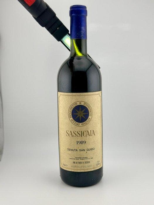 1989 Tenuta San Guido, Sassicaia - Super Tuscans - 1 Fles, Verzamelen, Wijnen