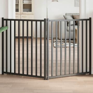 vidaXL Hondenhek inklapbaar 2 panelen 160 cm massief, Verzenden