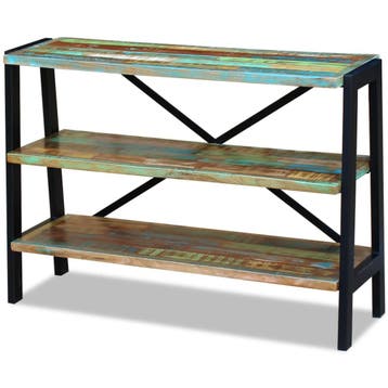 vidaXL Dressoir 3 schappen massief gerecycled hout, Huis en Inrichting, Kasten | Dressoirs, Verzenden, Nieuw