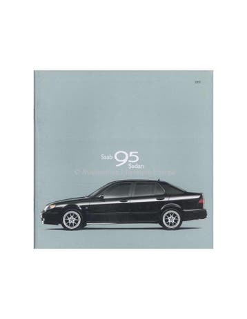 2001 SAAB 9-5 SEDAN BROCHURE ENGELS (USA)