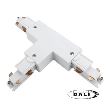 Luxar 3-Fase Rail DALI T-Vorm Connector Left Outside Wit, Huis en Inrichting, Verzenden, Nieuw