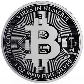 Niue. 2 Dollars 10 x 2024 1 oz Niue $2 NZD Bitcoin Silver, Postzegels en Munten