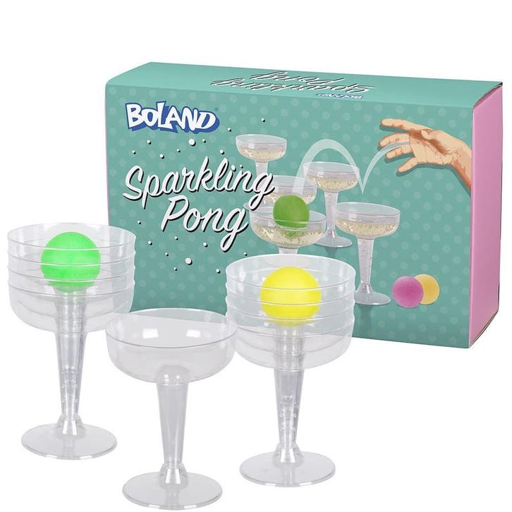 Doorzichtig Drankspel Prosecco Pong 15 delig, Hobby en Vrije tijd, Gezelschapsspellen | Overige, Nieuw, Verzenden