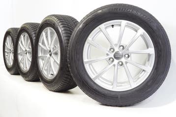 Audi A6 S6 4K 17 inch velgen + Winterbanden Bridgestone Orig, Ophalen of Verzenden