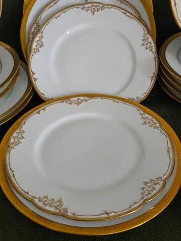 Limoges France - Tafelservies voor 6 (18) - Dubbele