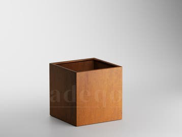 Adeqo cortenstaal plantenbak rechthoek 80 x 80 x 80 cm, Verzenden, Vierkant, Nieuw, Balkon