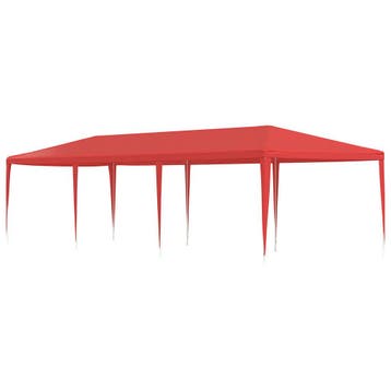 vidaXL Partytent Rood 900 x 300 x 255 cm PE en staal, Verzenden