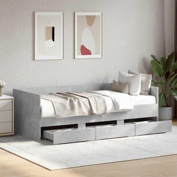 vidaXL Slaapbank met lades zonder matras 75x190 cm, Verzenden, Nieuw