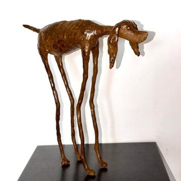 Abdoulaye Derme - sculptuur, Chien Compagnon Fidèle - 31, Antiquités & Art
