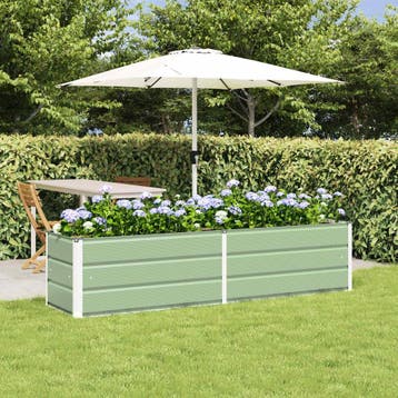 vidaXL Plantenbak Pastelgroen 195 x 50 x 45 cm Gegevens, Verzenden, Nieuw