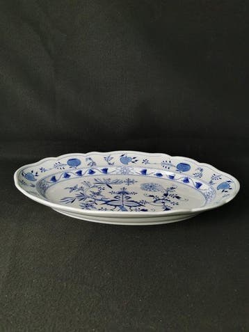Meissen - Cipolla Blu - 1 Piatto da portata - L.41cm -, Antiek en Kunst