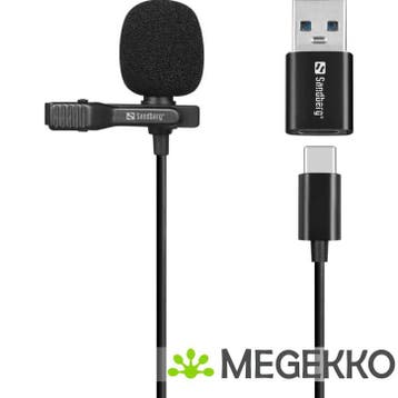 Sandberg Streamer USB Clip Microphone, Muziek en Instrumenten, Verzenden, Nieuw