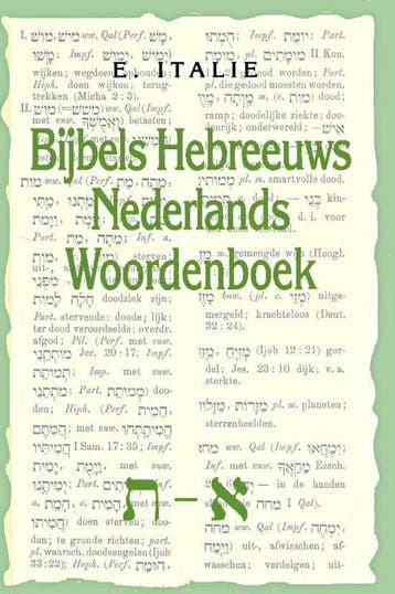 BIJBELS HEBR./NEDERL. WOORDENBOEK 9789090071459 Italie, Verzenden, Gelezen, Italie