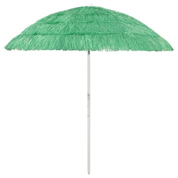 vidaXL Strandparasol Hawaï 240 cm groen, Tuin en Terras, Verzenden, Nieuw