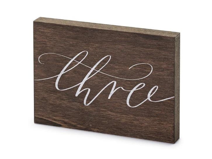 Tafelnummer Three 18cm, Hobby en Vrije tijd, Feestartikelen, Nieuw, Verzenden