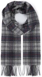 Barbour Sjaal Tartan Lamswol Grijs maat  Heren, Verzenden