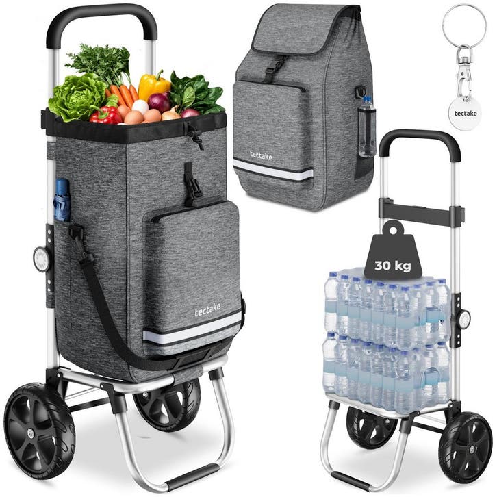 Boodschappentrolley Shopper, 3-in-1, opklapbaar, met koeltas, Bijoux, Sacs & Beauté, Valises, Envoi