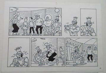 Luc Morjaeu - 1 Original page - Suske en Wiske - Het