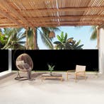 vidaXL Windscherm uittrekbaar 160x1000 cm zwart, Verzenden, Nieuw
