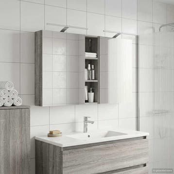 vidaXL Badkamerkast set 3 st 120 x 14,5 x 70 cm Bewerkt hout, Verzenden, Nieuw