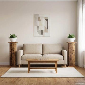 vidaXL Plantenstand 2 st Oud hout 30,5 x 30 x 80,5 cm, Verzenden
