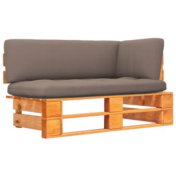 vidaXL Tuinhoekbank pallet honingbruin geïmpregneerd, Tuin en Terras, Verzenden, Nieuw