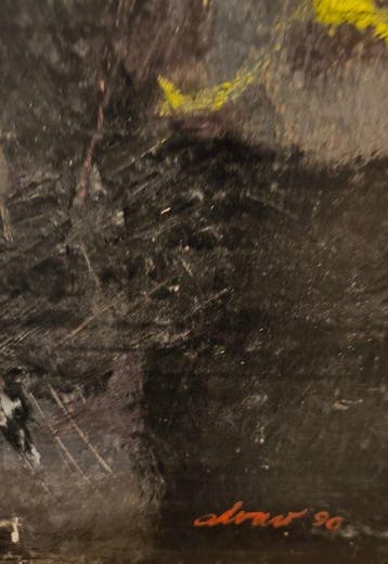 Alvaro Querzoli (1955) - Senza titolo (volto di donna), Antiek en Kunst, Kunst | Schilderijen | Modern