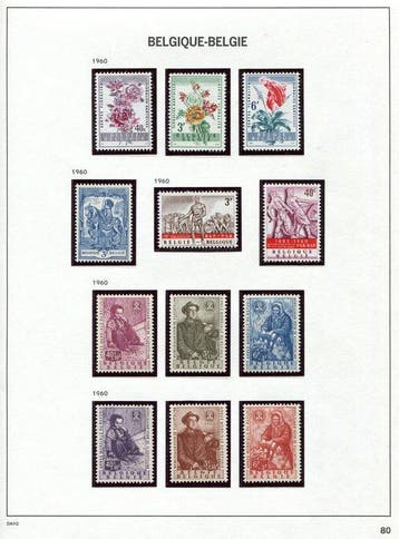België 1960/1969 - 10 volledige jaargangen met blokken en, Timbres & Monnaies, Timbres | Europe | Belgique