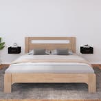 vidaXL Nachtkastjes 2 st wandgemonteerd 40x29,5x22 cm zwart, Verzenden