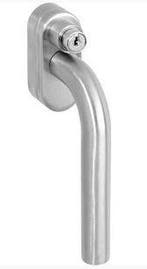 Intersteel SKG2 afsluitbare raamkruk recht RVS, Ophalen of Verzenden, Nieuw