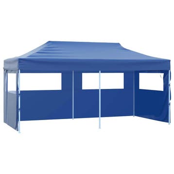 vidaXL Partytent met 4 zijwanden inklapbaar 3x6 m staal, Verzenden