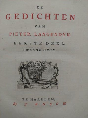 Pieter Langendyk - Gedichten - 1751