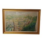 Jack N. Kramer - Öl auf Leinwand View of Salzburg