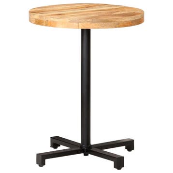 vidaXL Bistrotafel rond Ø60x75 cm ruw mangohout, Huis en Inrichting, Tafels | Eettafels, Verzenden, Nieuw