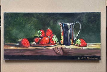 Marin Prokopchuk (XX-XXl) - Strawberries, Antiek en Kunst