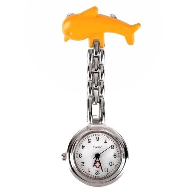 Fako - Verpleegstershorloge - Dolfijn - Geel, Bijoux, Sacs & Beauté, Montres | Femmes, Envoi