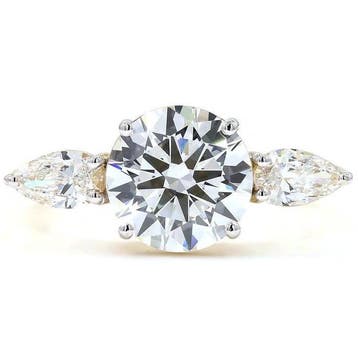 Zonder minimumprijs - Ring - 14 karaat Geel goud - 2.50ct.