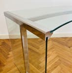 Gallotti & Radice - Bureau plat - Verre et Chrome -