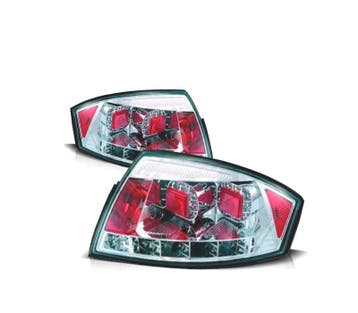 Feux Arrière Pour Audi Tt 98-05 Led Fond Chromé, Verzenden