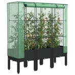 vidaXL Plantenbak verhoogd met kashoes 120x40x140 cm, Verzenden, Nieuw
