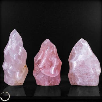Rozenkwarts vlammenset – Zachte elegantie in tere roze, Verzamelen, Nieuw