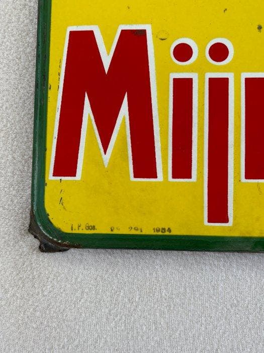 Semois Mijn tabak nederlandse versie emaillebord - Emaille, Antiquités & Art, Antiquités | Assiettes décoratives & Carrelages