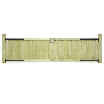 vidaXL Poorten 2 st 300x75 cm geïmpregneerd grenenhout, Verzenden