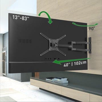 TV-muurbeugel - 13 inch - 83 inch/33 cm - 211 cm - 50 kg..., Audio, Tv en Foto, Televisies, Verzenden, Nieuw