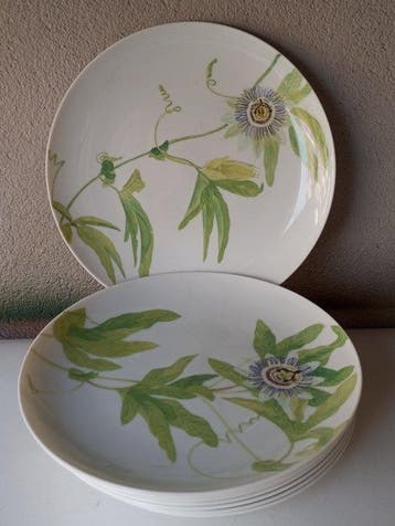 Raynaud x Yves Delorme, Limoges - Assiette - Porcelaine - 8, Antiek en Kunst