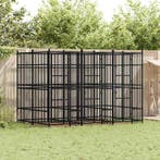 vidaXL Hondenkennel 5,53 m² staal, Verzenden, Nieuw