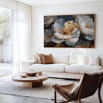 Iconica - Alabaster Petals - unique 1/1 XXL (100 x 150 cm)